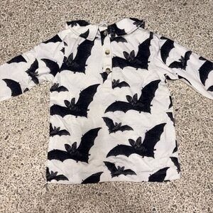 Kate Quinn Black Bat Print Long Sleeve